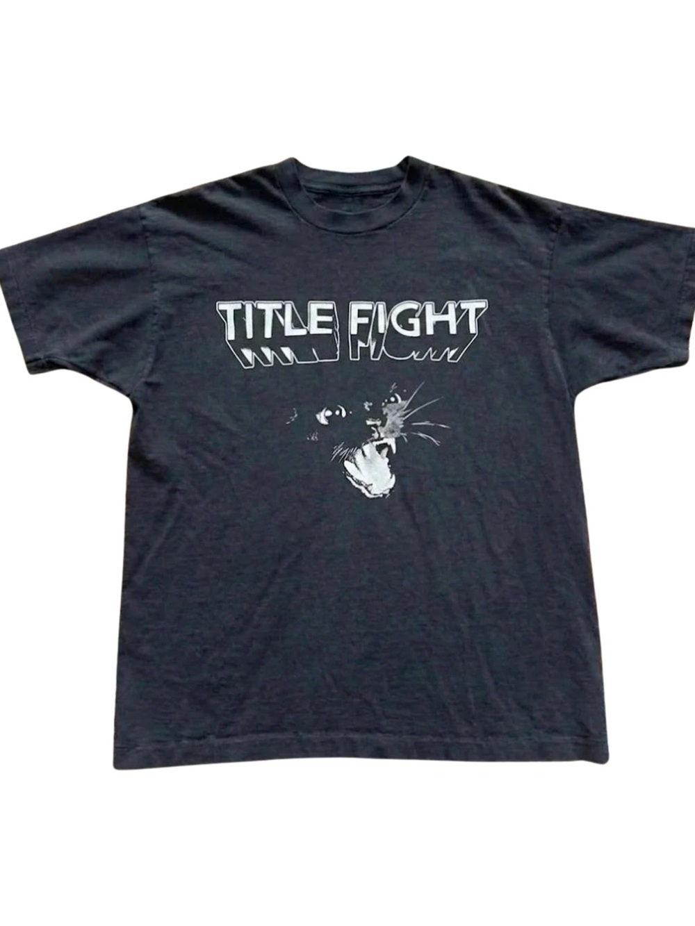 Title Fight Panther Emo Pop Punk Grunge Black Graphic Tee